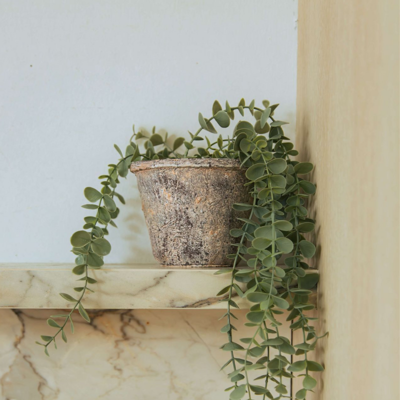 Small Aged Concrete Pot