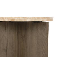 Tide End Table - Travertine