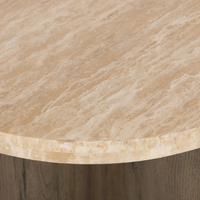 Tide End Table - Travertine