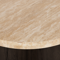 Tide End Table - Travertine