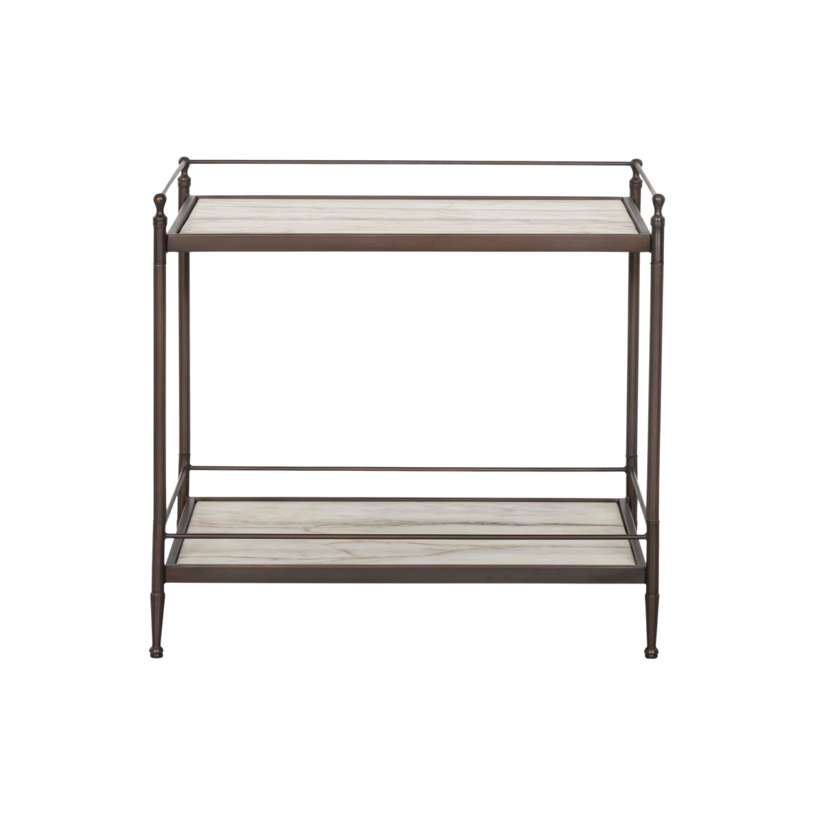 Eisen Nightstand [Striated Marble]
