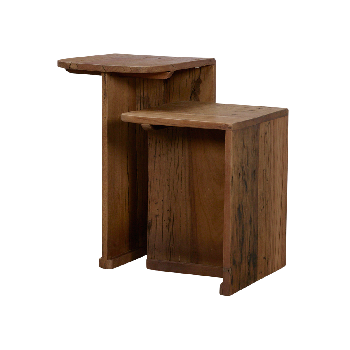 Lucan Reclaimed Wood Nesting End Table Set