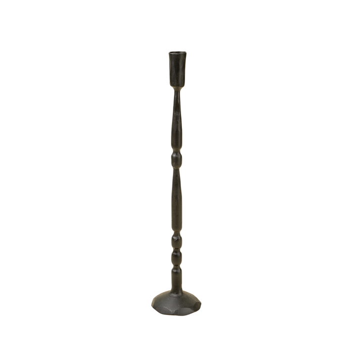 Nova Forged Tall Candlestick [Medium - Black]
