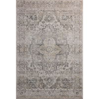Josie (Amber Lewis × Loloi) JOS-03 Machine Washable Rug [Silver/Natural]