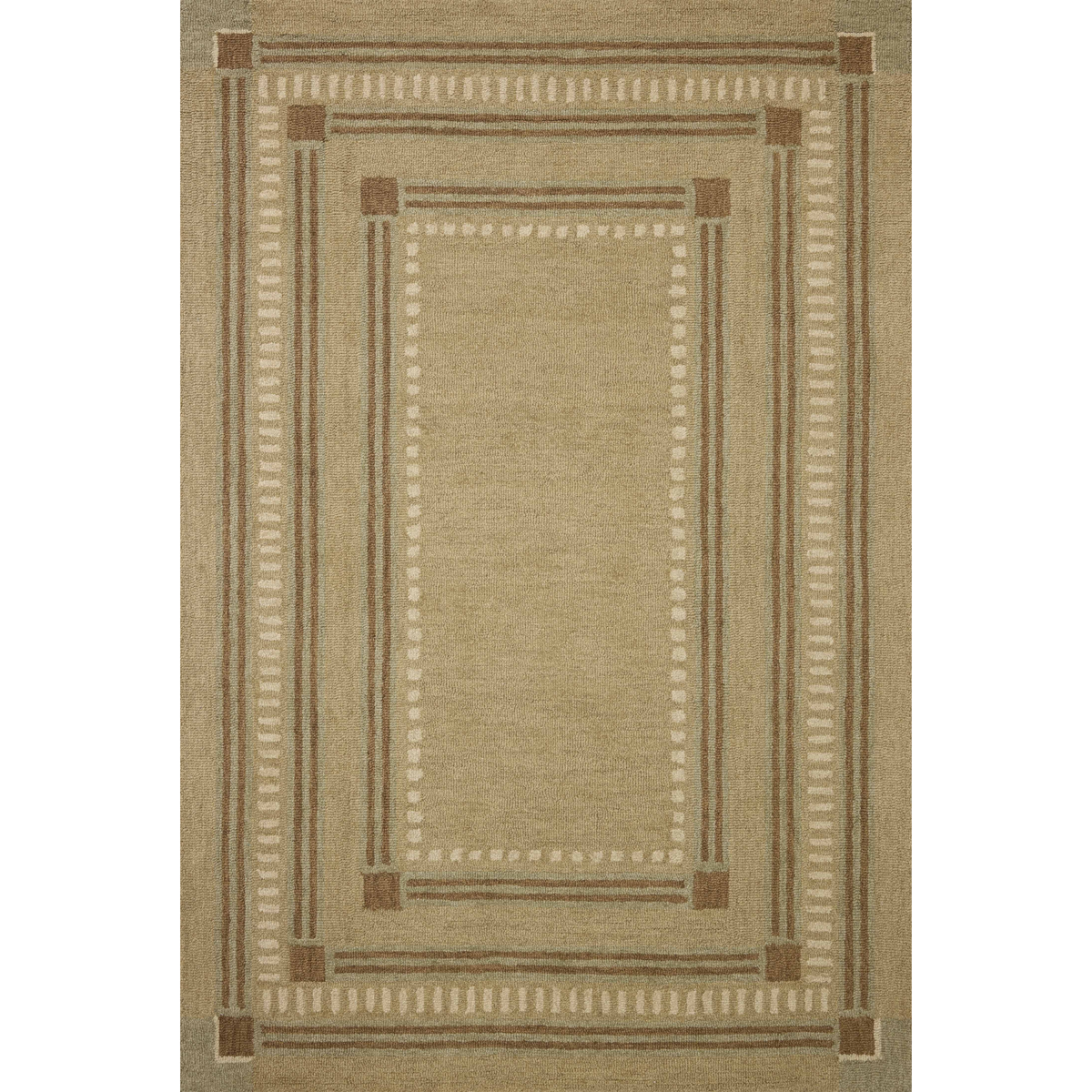 Alfie (Chris Loves Julia × Loloi) ALF-04 Rug [Sage/Natural]