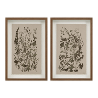 Verdant Artwork Duo on Cotton Canvas [24" x 36" ea]