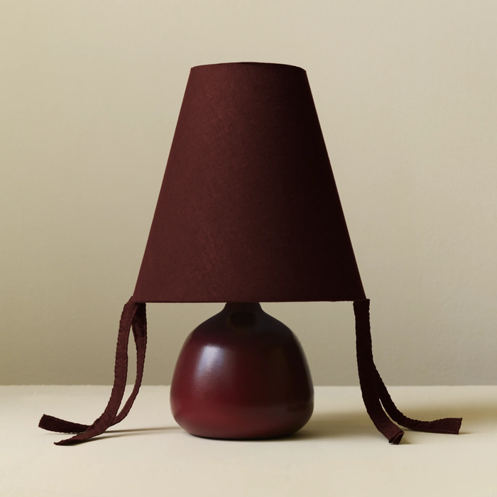 Anzell Mini Table Lamp [Burgundy]