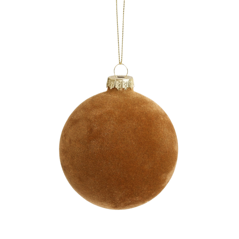 Tan Velvet Ornament