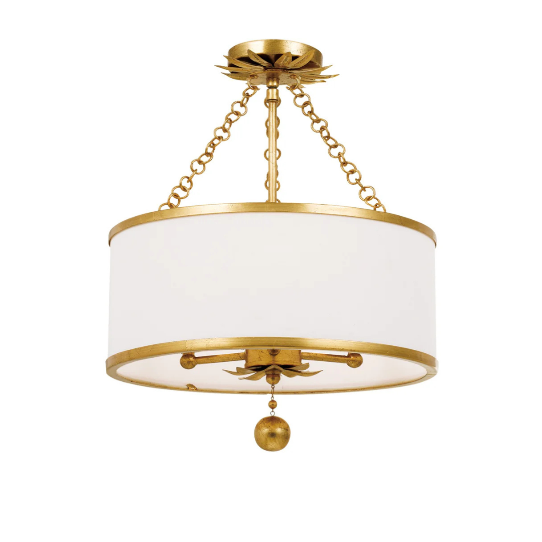 Broche 3 Light Convertible Semi Flush