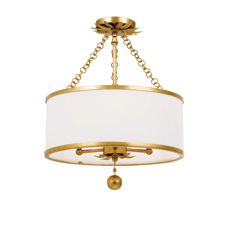 Broche 3 Light Convertible Semi Flush