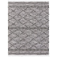 Black/White Fringe Azilal Rug