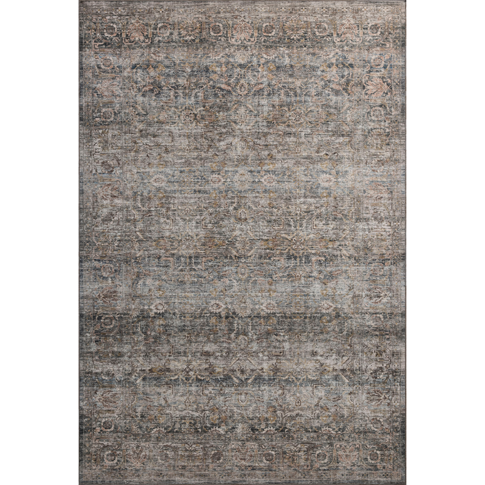 Josie (Amber Lewis × Loloi) JOS-05 Machine Washable Rug [Dove/Gold]