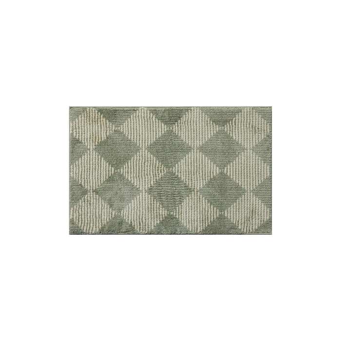 Lawrence (Chris Loves Julia × Loloi) LAW-01 Bath Mat [Mist/Ivory]