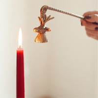 Gilded Stag Candle Snuffer