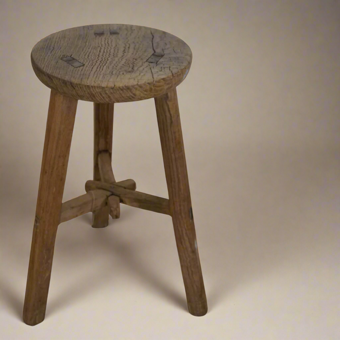Nanette Vintage Round Stool
