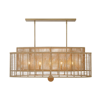 Jayna 5 Light Linear Oval Chandelier
