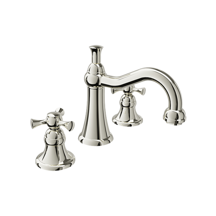 Eva B71 8" C-C Polished Nickel Lavatory Faucet [Drain Included]