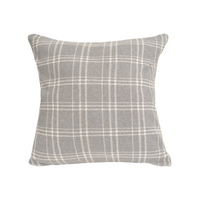 Grey Plaid Pillow Cover [20" x 20"]