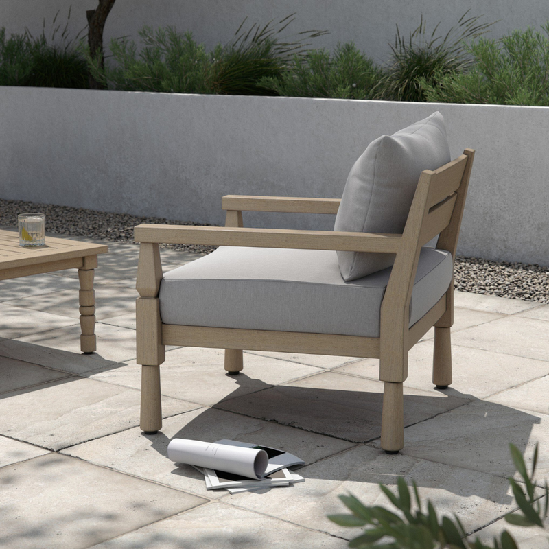 Walker Outdoor Chair - Washed Brown