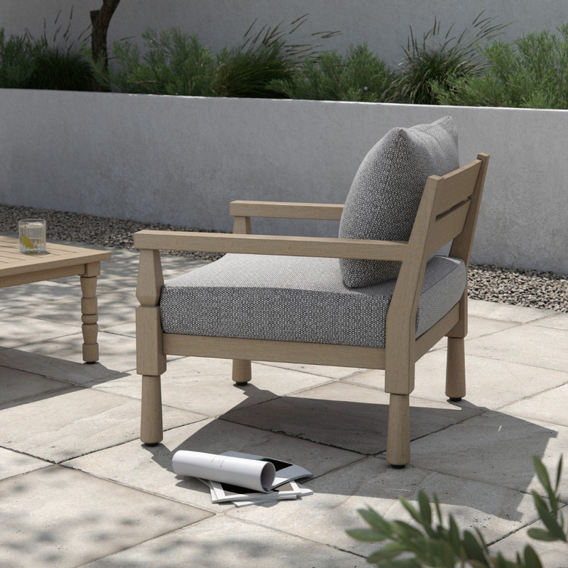 Walker Outdoor Chair - Washed Brown