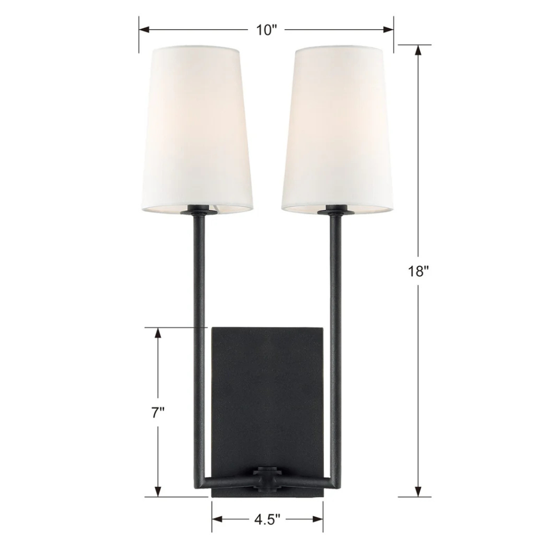 Lena 2 Light Sconce