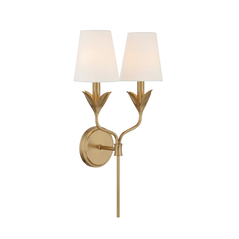 Broche 2 Light Sconce