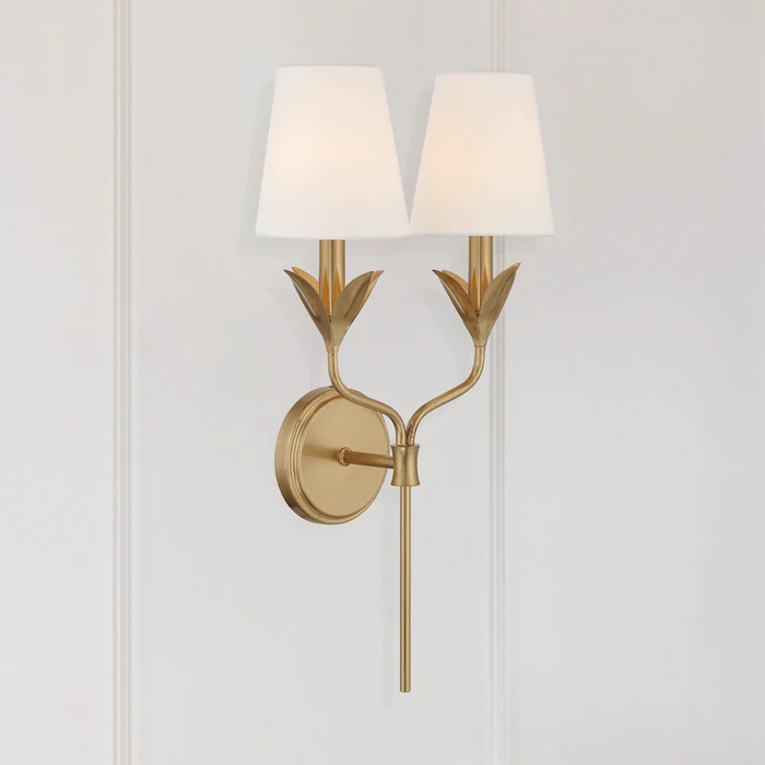 Broche 2 Light Sconce