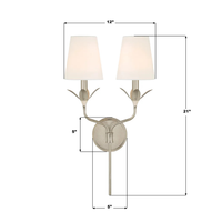Broche 2 Light Sconce