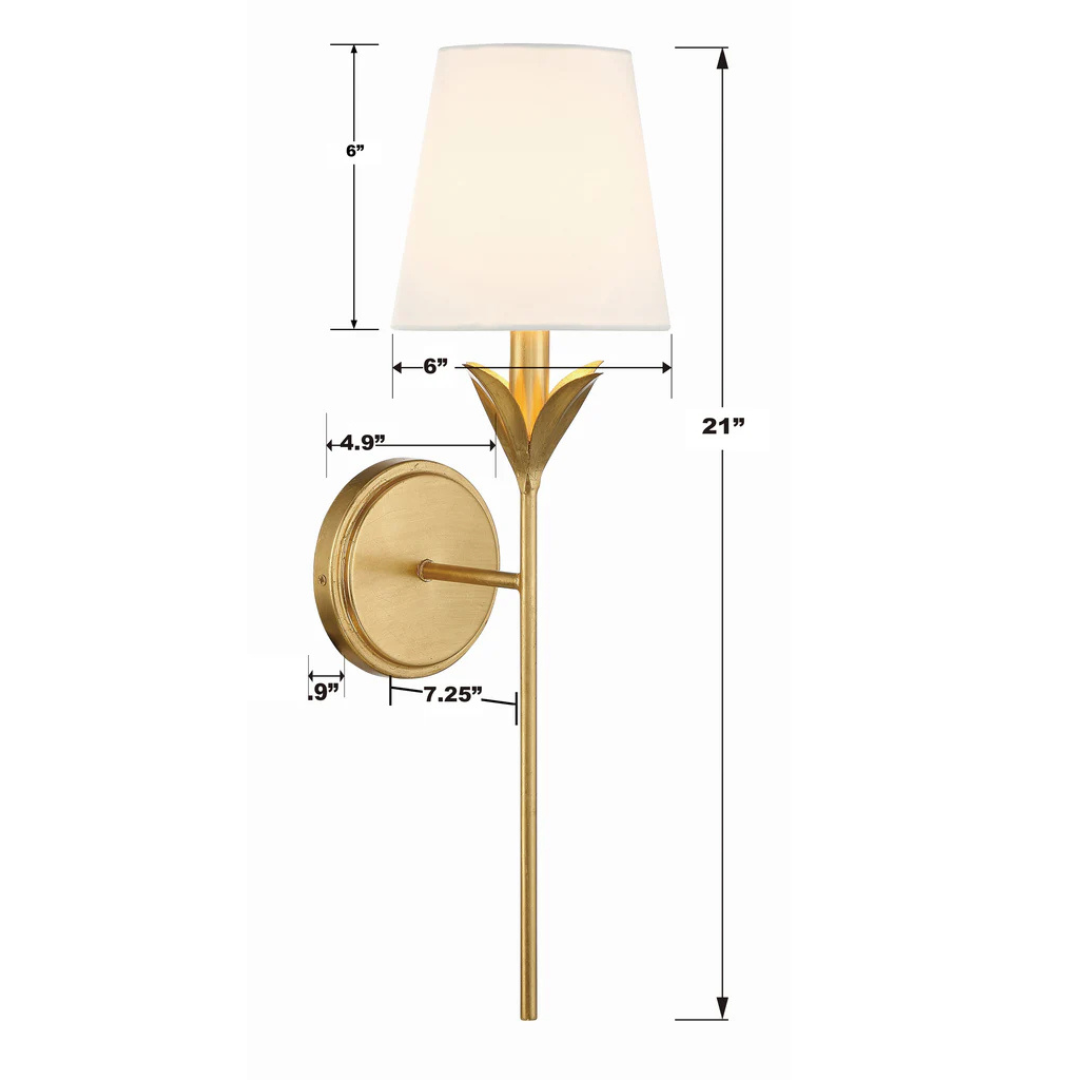 Broche 1 Light Sconce I