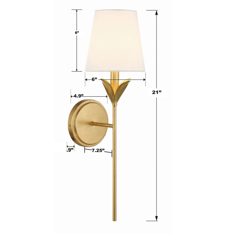 Broche 1 Light Sconce I