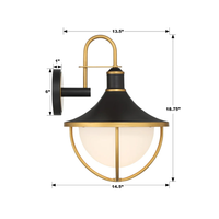 Atlas 1-Light Outdoor Sconce