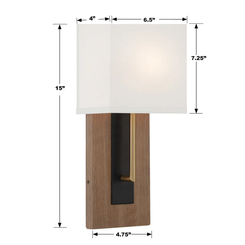 Brent 1-Light Sconce