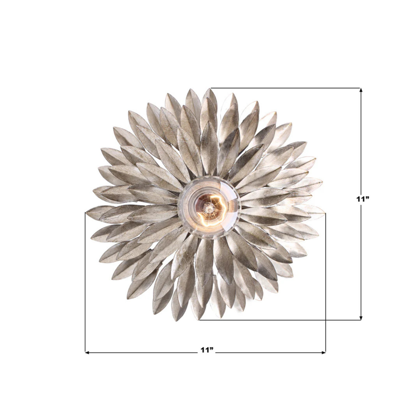 Broche 1-Light Florette Sconce
