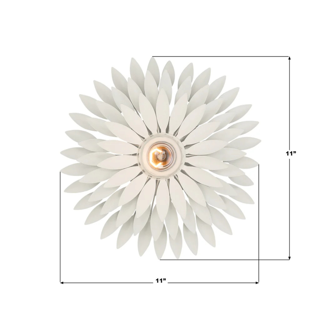 Broche 1-Light Florette Sconce