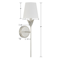 Broche 1 Light Sconce I
