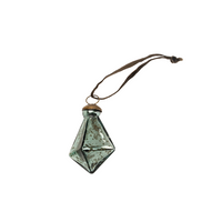 Diamond Droplet Small Ornament [Teal]