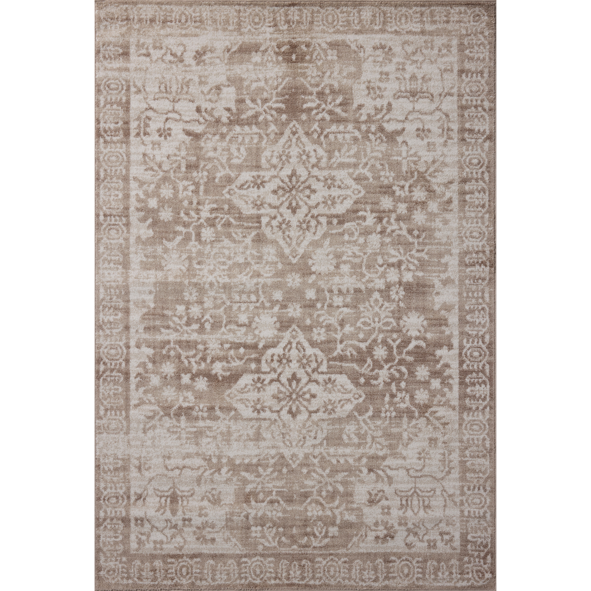 Lune LUN-05 Rug [Taupe/Ivory]