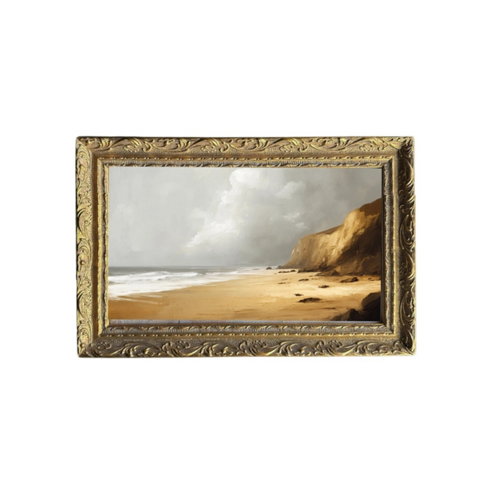 Oceanside Cliff Framed Print [12" x 8"]