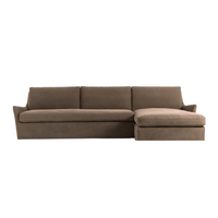 Monette Slipcover 2-PC Sectional [in Broadway Coffee]