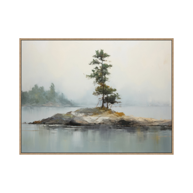 Silent Lake Framed Painting [37" x 49"]