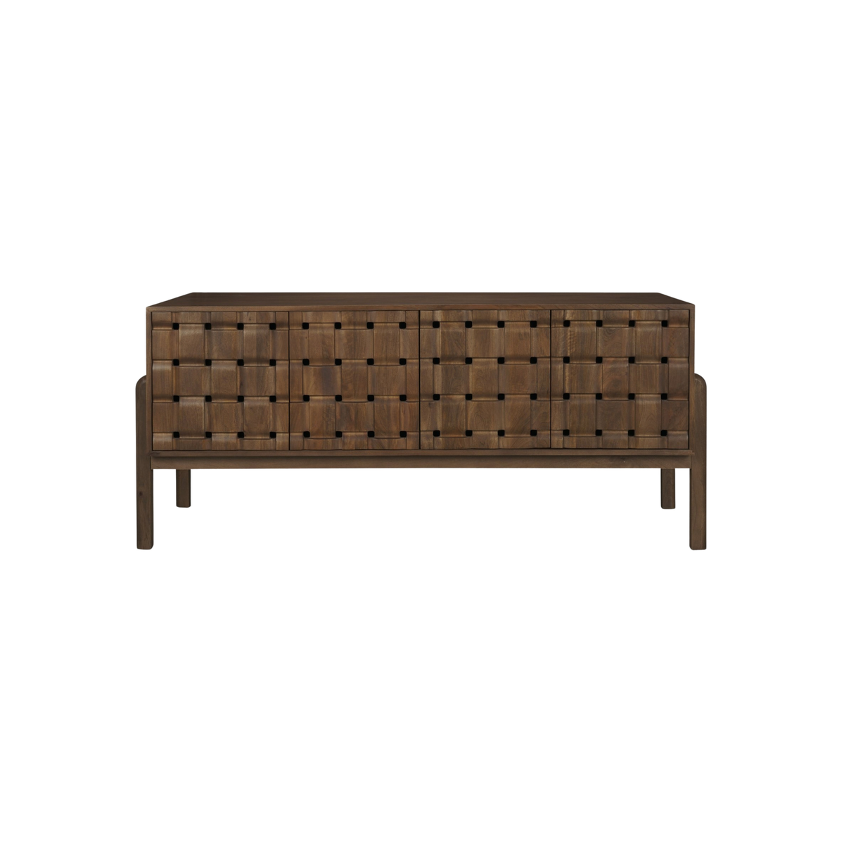 Trellyn Desk [/w Carved Woven Wood Front]