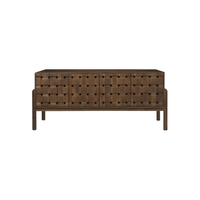 Trellyn Desk [/w Carved Woven Wood Front]