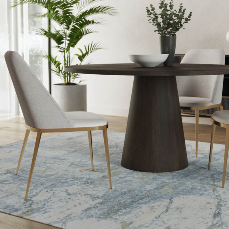 Eleanor 54" Round Dining Table [Dark Brown]
