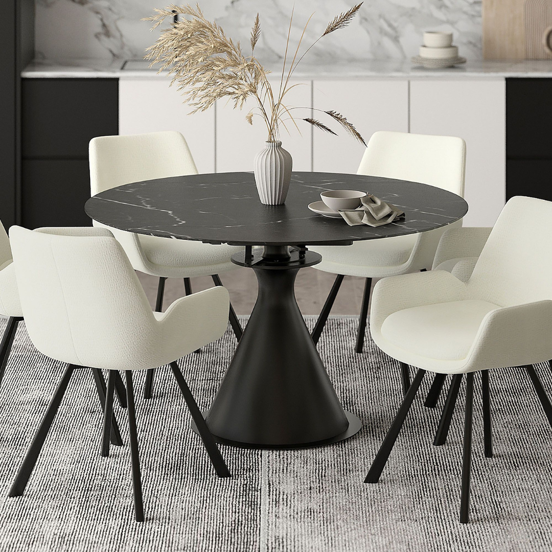Calisto Pedestal Extension Dining Table