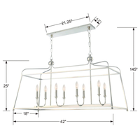 Libby Langdon Sylvan 8 Light Linear Chandelier