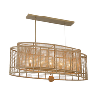 Jayna 5 Light Linear Oval Chandelier