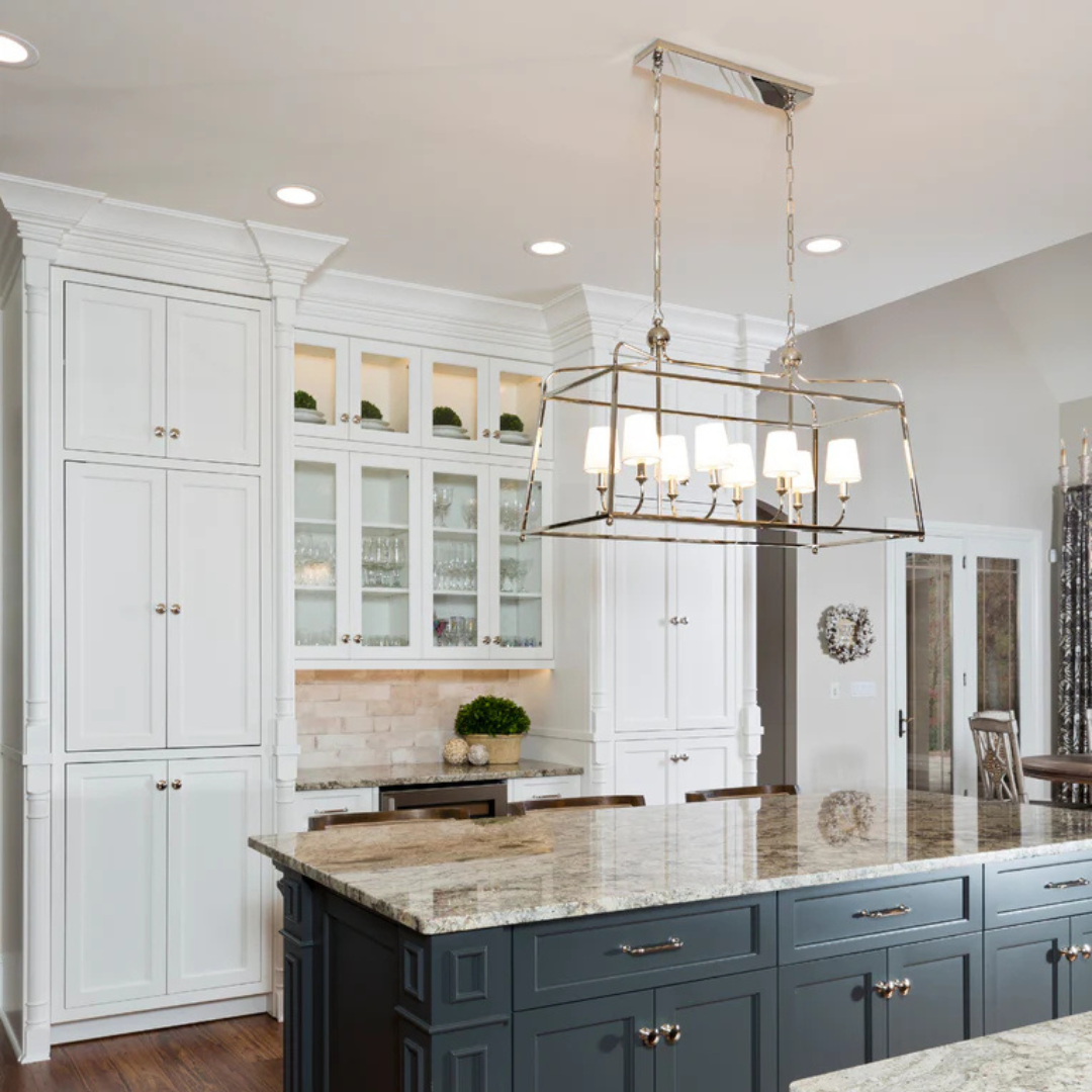 Libby Langdon Sylvan 8 Light Linear Chandelier [/w Shades]