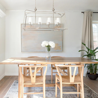 Libby Langdon Sylvan 8 Light Linear Chandelier [/w Shades]