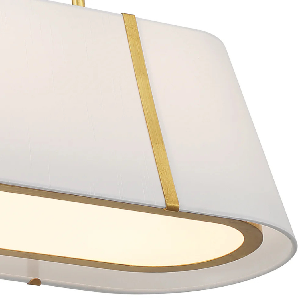 Fulton 4 Light Linear Oval Chandelier