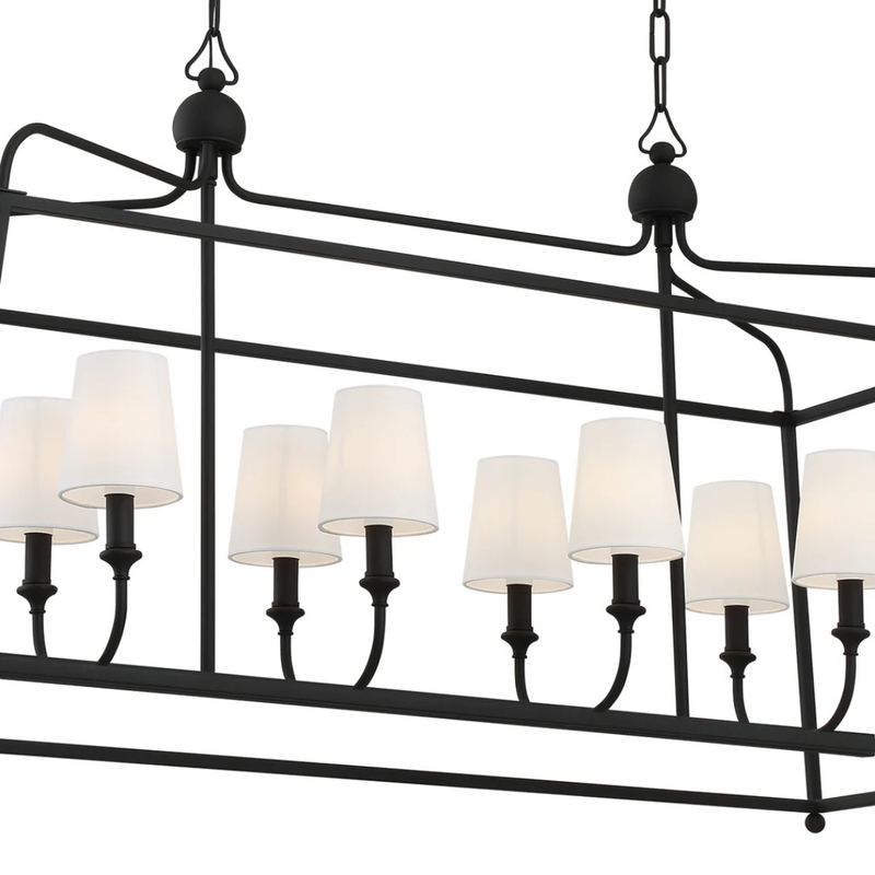 Libby Langdon Sylvan 8 Light Linear Chandelier [/w Shades]